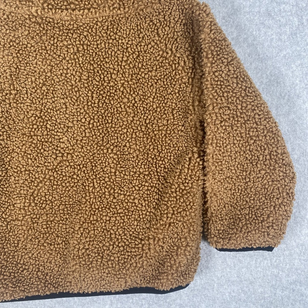 Carhartt Sherpa Fleece Hoodie Toddler 2T Unisex Brown Quarter Zip Pullover - Picture 9 of 15